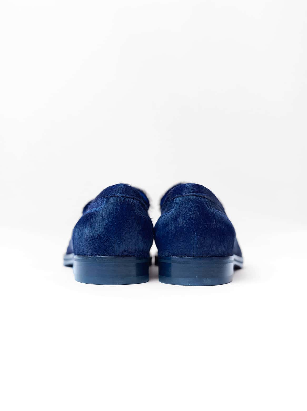 Alfonso Loafer mit Lammfellfutter in Blau