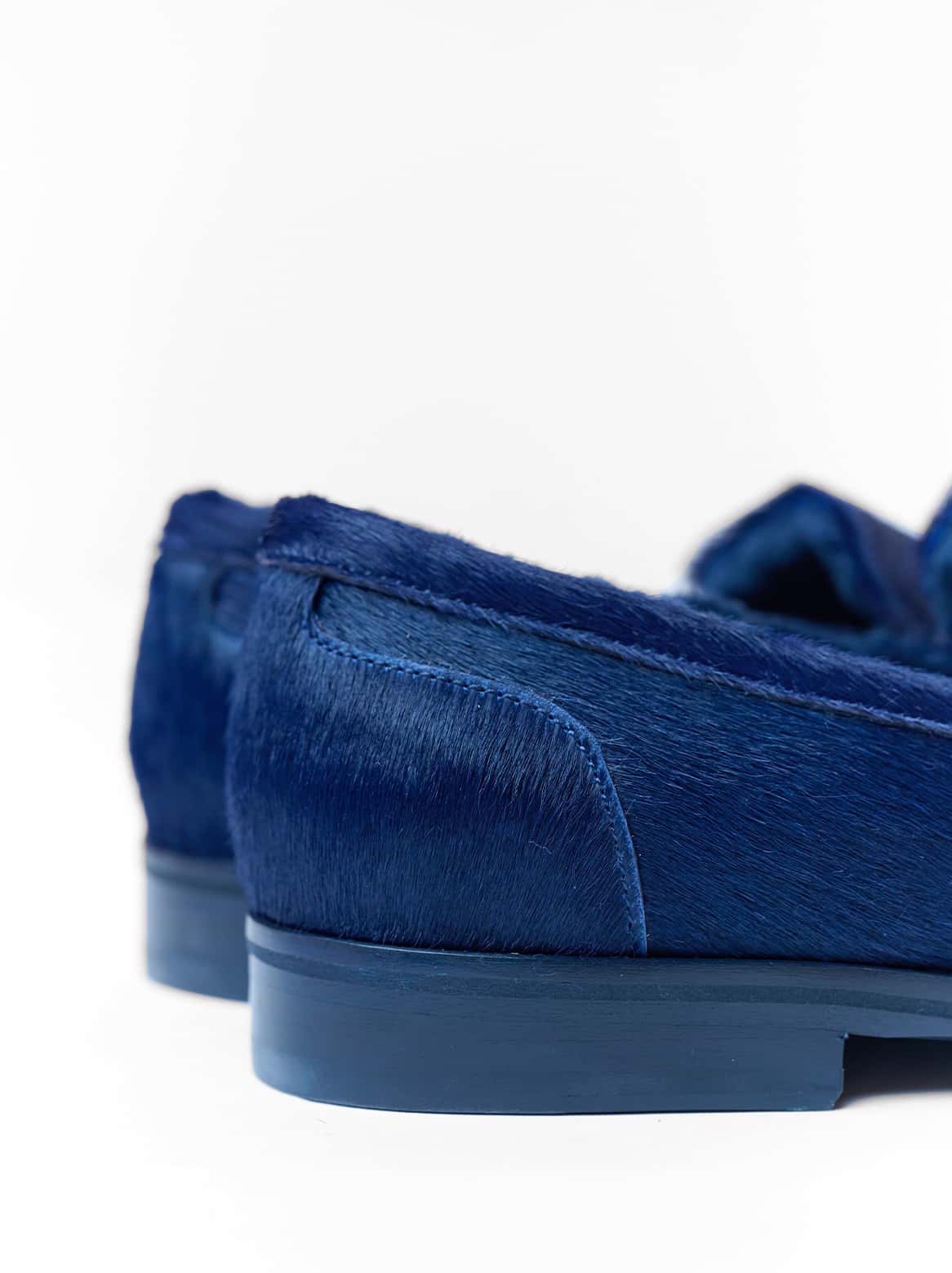 Alfonso Loafer mit Lammfellfutter in Blau
