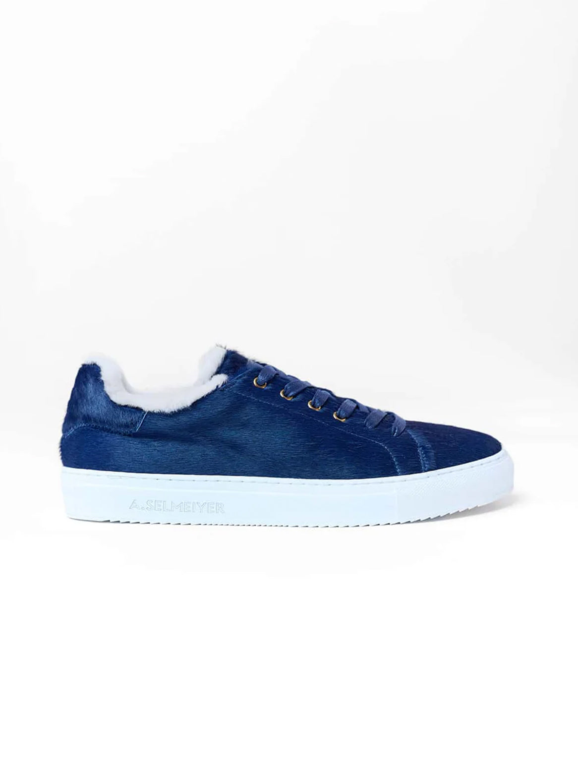 Francesco Sneaker Cavallino mit Lammfellfutter in Blau