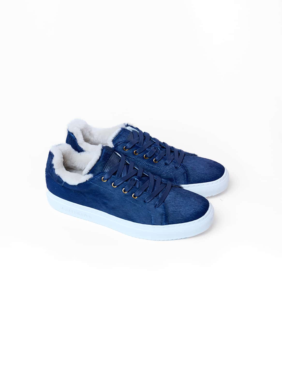 Cavallino Sneaker Blau mit Lammfellfutter
