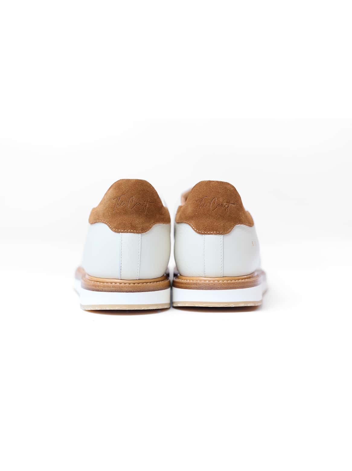 Silvio Rahmengenähter Sneaker Creme