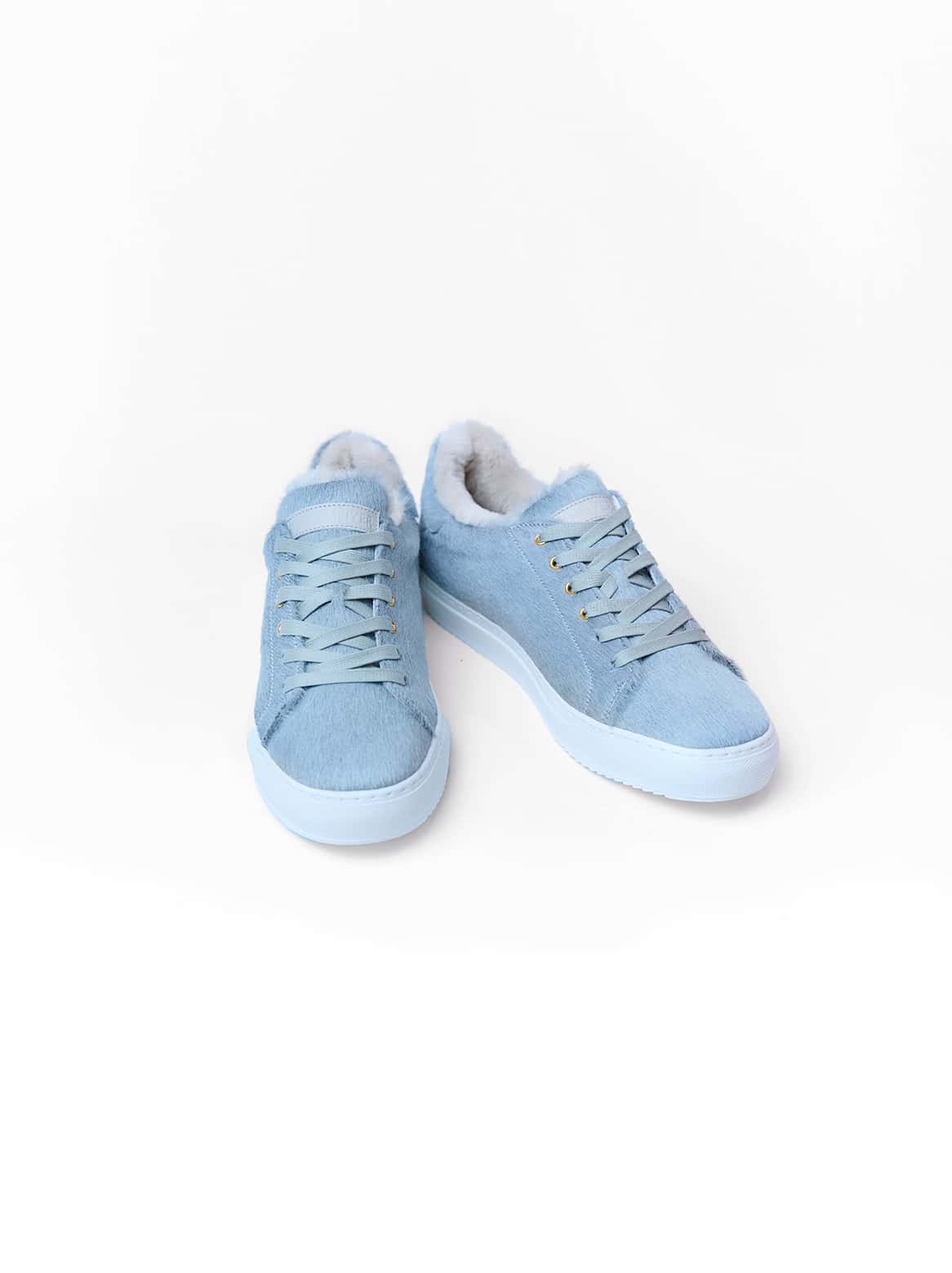 Francesco Sneaker Cavallino mit Lammfellfutter in Grau