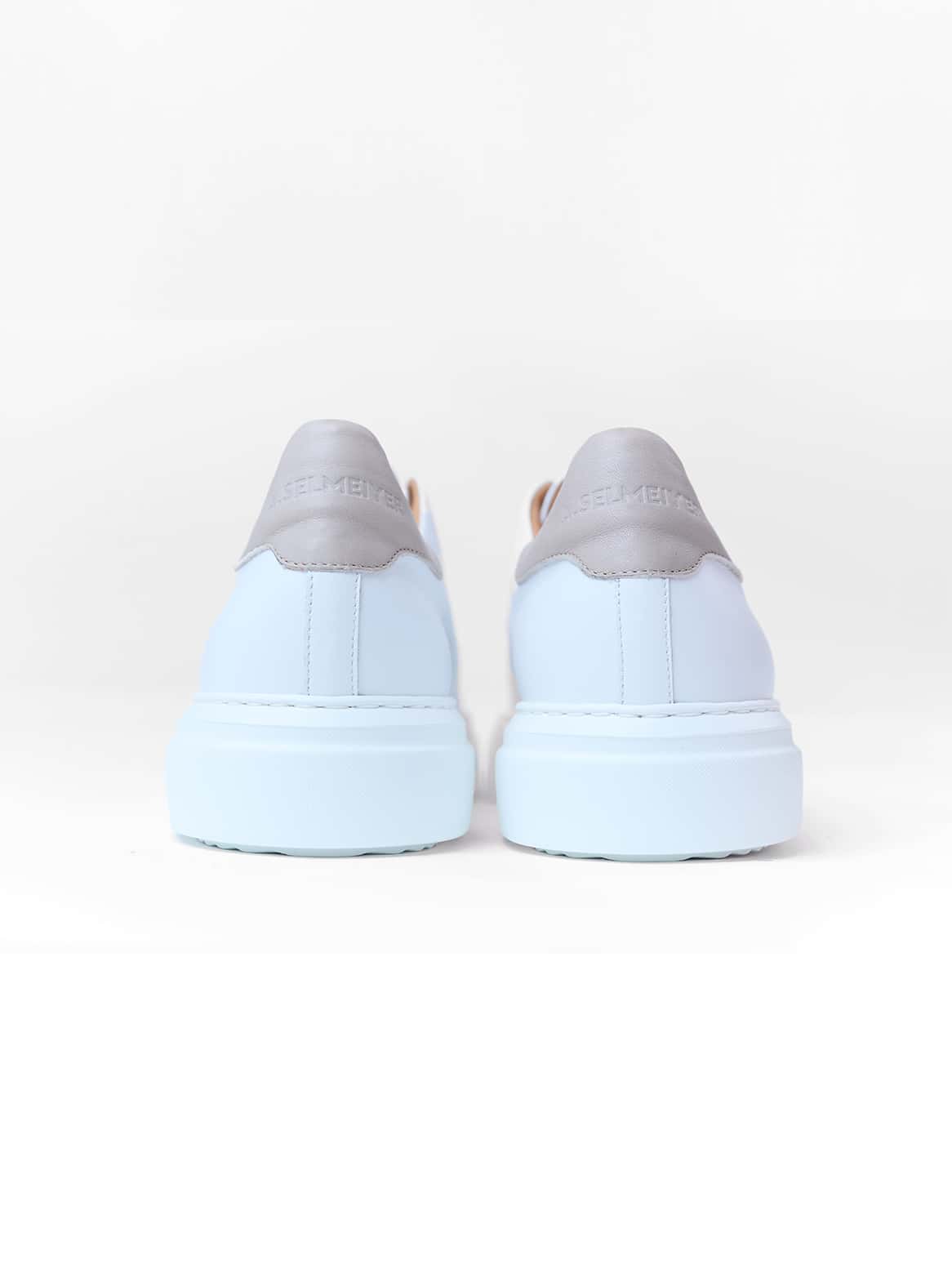 Armando Sneaker 1793 Weiß mit Streifen Taupe