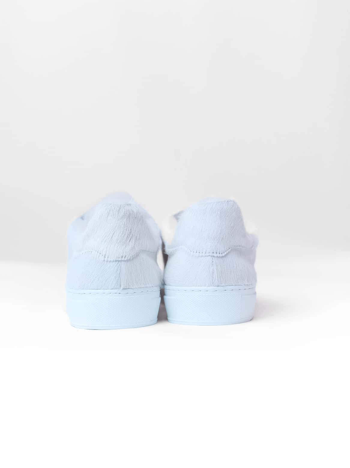 Matteo Cavallino Offwhite Sneaker mit Lammfell