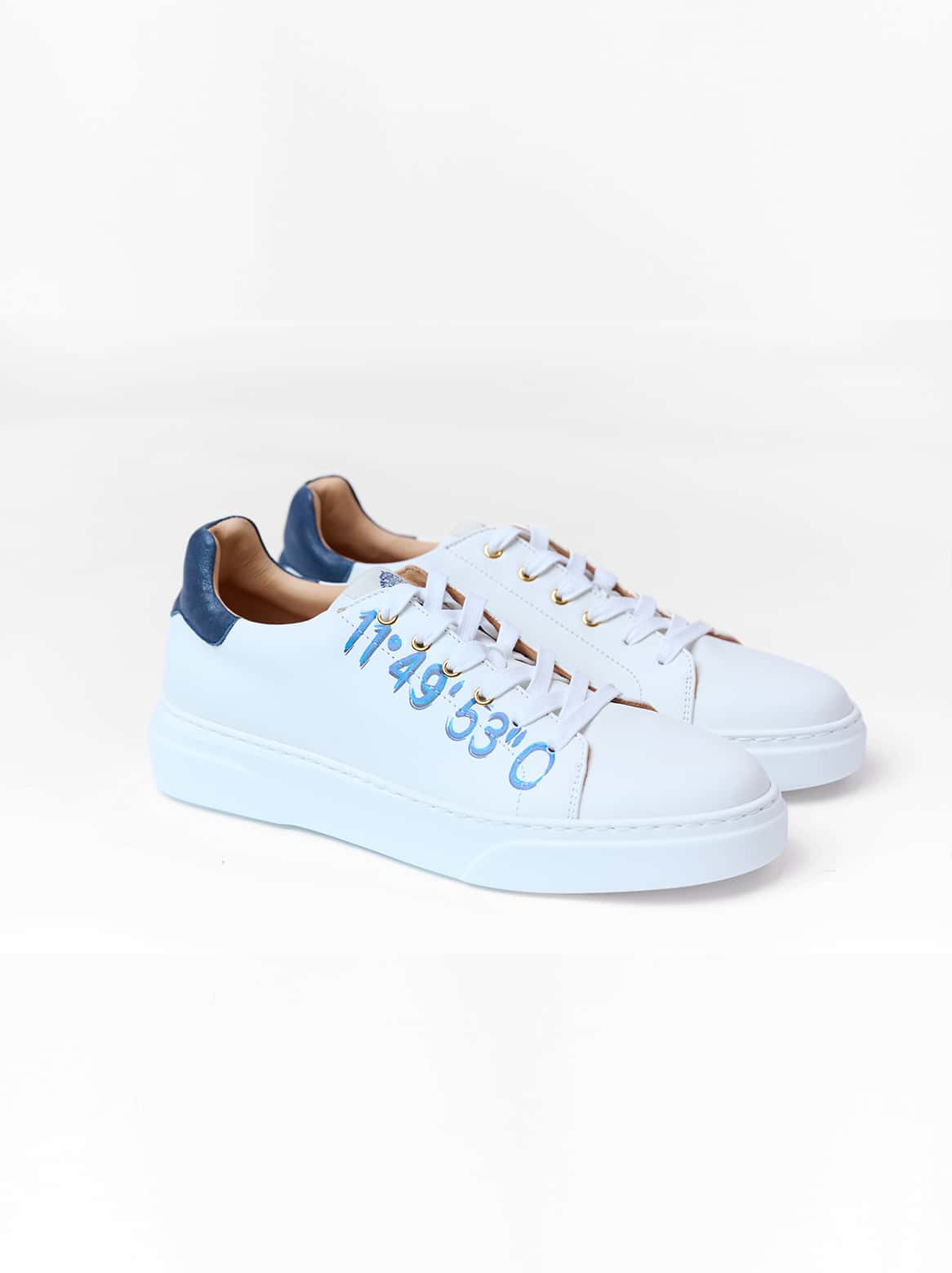Paulo Kult-Sneaker mit Koordinaten in Weiss
