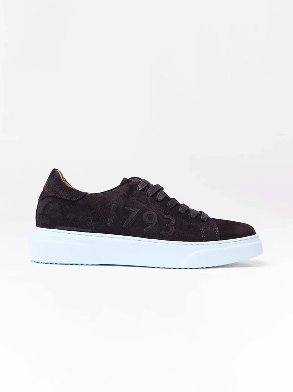 Gianluca 1793 Velour Sneaker in Dunkelbraun