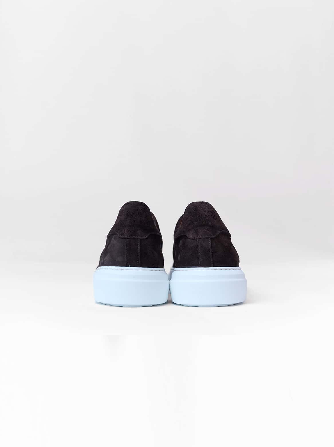 Gianluca 1793 Velour Sneaker in Dunkelbraun