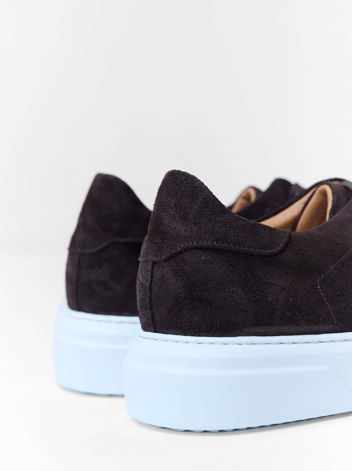 Gianluca 1793 Velour Sneaker in Dunkelbraun