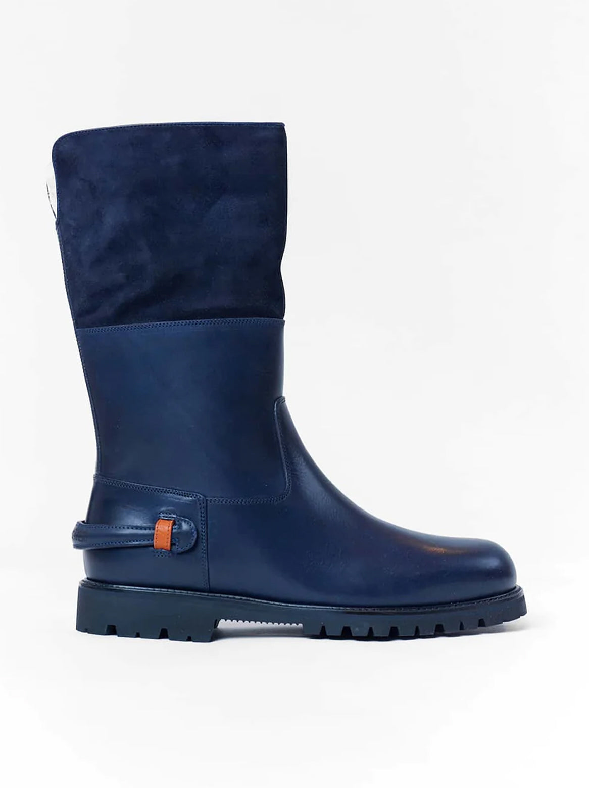 Florenzo Stiefel mit Lammfellfutter in Dunkelblau