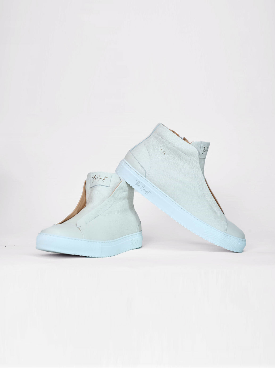 Jensi Slip In High Top mit Lammfell in Offwhite