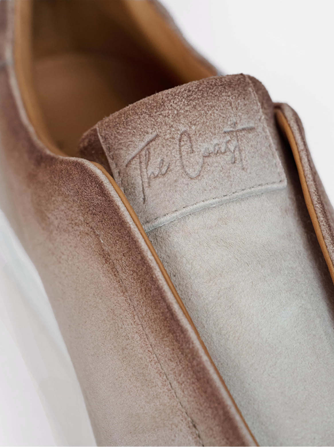Benni Slip In in handbrushed Ziegenvelours in Beige